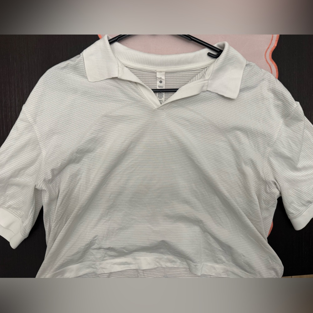 lululemon athletica White Polo Shirt